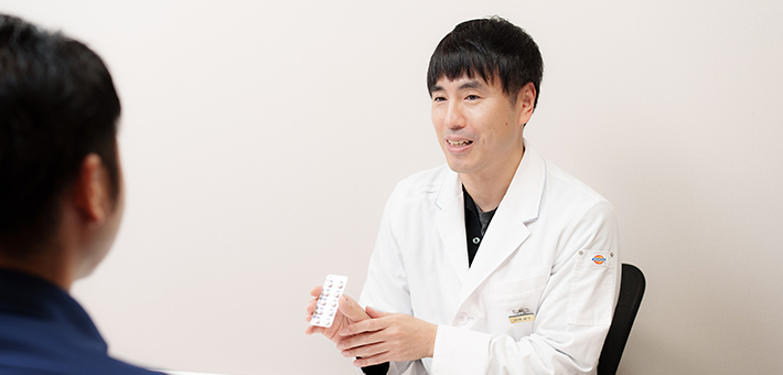 受付・診察・会計まで対応スタッフは男性のみ